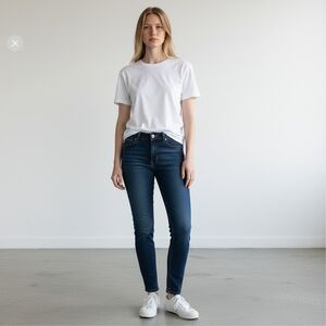 Matilda Jane Womens Medium Wash Skinny Preppy Stretch Cotton Blend Jeans Size 8